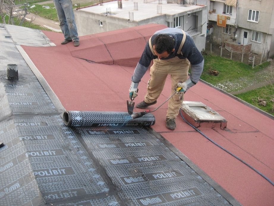 Bozyaka EPDM Kauçuk Çatı – düz çatıda arduvazlı bitümlü membran serimi